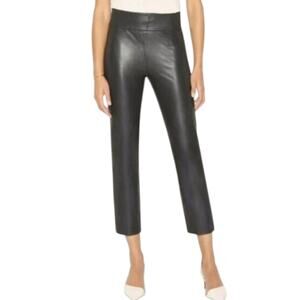 Brochu Walker Vegan Faux Leather Pants Juniper Stretch Crop Black